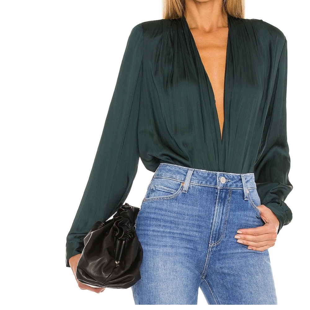 Paige Sevilla faux Silk bodysuit
